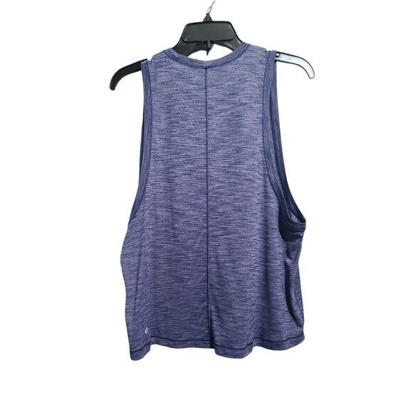 Lululemon Cardio Squad Tank II Heathered Hero Blue Size 10 - Picture 3 of 4